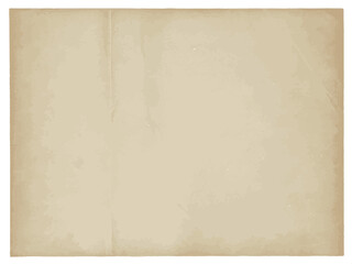 Blank Aged Paper with Creases – Beige Background Scene, Vintage Texture, Antique, Grunge, Surface, Background