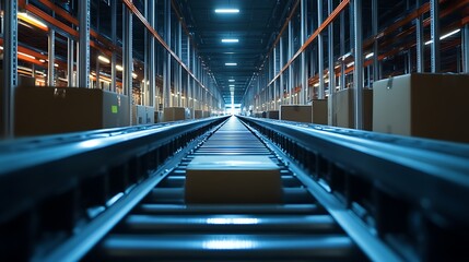 Obraz premium light trails on the bridge