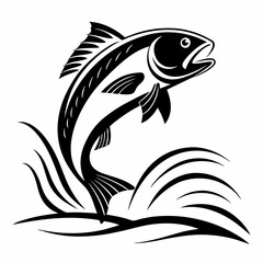 fish silhouette vector