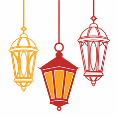 vector illustration of a lantern