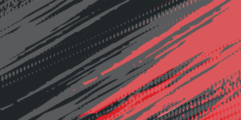 Fototapeta premium Analog touch material. The texture of the brush is beautiful. Wave pattern
