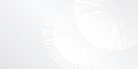 Obraz premium Modern white glowing geometric lines on gray background illustration