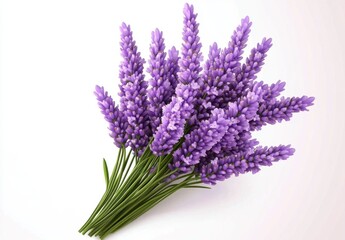 Fototapeta premium Purple Lavender Bouquet Pixel Art Illustration