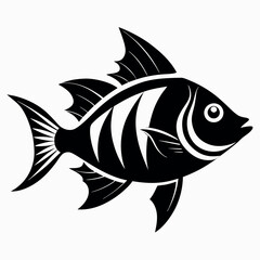 Fototapeta premium sapphire-ripplefish--marine-fish---heavily-details(2).eps