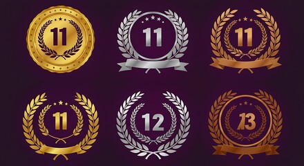 Eleventh Anniversary Laurels AI Generated