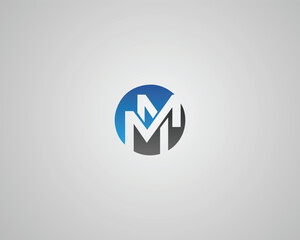 Letter MM creative monogram logo design concept vector template.