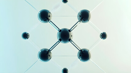 Visual Representation of Xenon Tetrafluoride (XeF4) Illustrating Square Planar Molecular Geometry and Symmetrical Structure