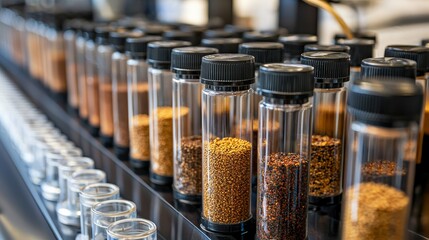 Exploring innovative spice storage solutions culinary lab product showcase modern environment close-up view food preservation concepts