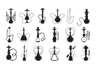 Hookah vector, Hookah clipart, Hookah silhouette
