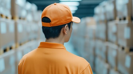 Efficient logistic and supply chain management strategies warehouse facility operational overview indoor setting insightful perspective