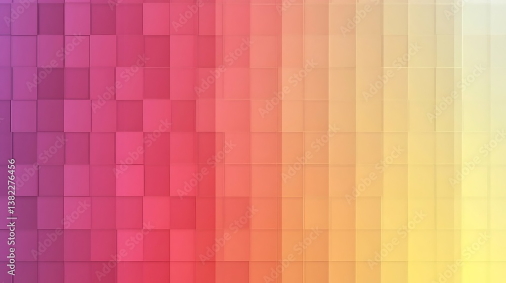 Poster abstract colorful square gradient pattern design