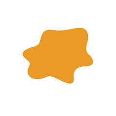 abstrack orange shape graphic design