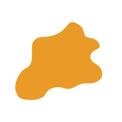 abstrack orange shape graphic design