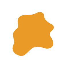 abstrack orange shape graphic design