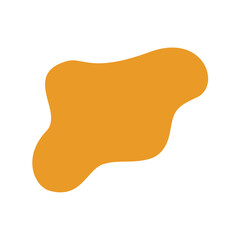 abstrack orange shape graphic design