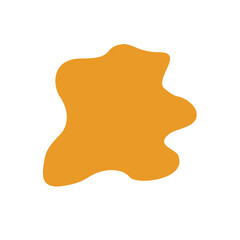 abstrack orange shape graphic design