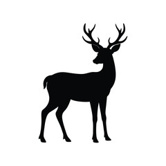  deer silhouette vector