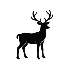  deer silhouette vector