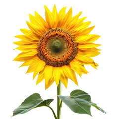 Obraz premium Sunflower Bloom Isolated on transparent background