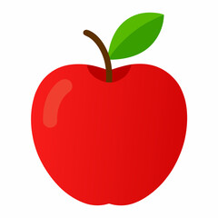 red apple vector illustration