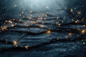 Exploring the Intersection of Metaverse, Augmented Reality, and Virtual Reality on a Dark Background with Lights