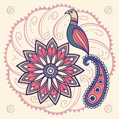 Fototapeta premium vector illustration of an abstract flower