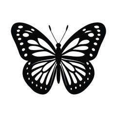 Butterfly silhouette vector illustration