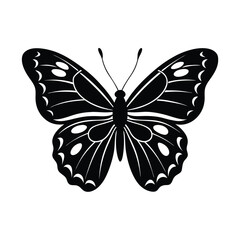 Butterfly silhouette vector illustration