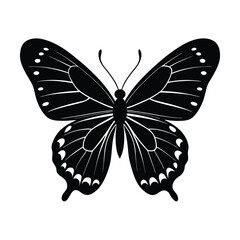 Butterfly silhouette vector illustration