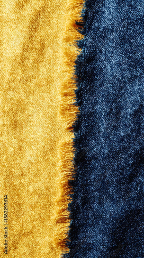 Poster a yellow and blue gradient background with subtle texture and soft transitions symbolizes calm, dept