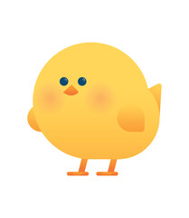 Flat easter element collection