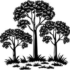 tree silhouette vector