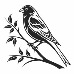 cardinal black silhouette icon vector