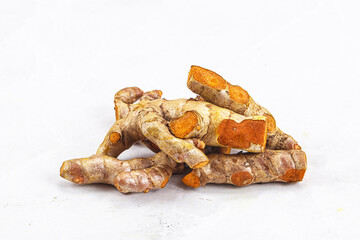 Fresh young Tumeric root heap