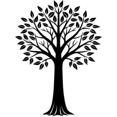 Obraz premium vector tree silhouette
