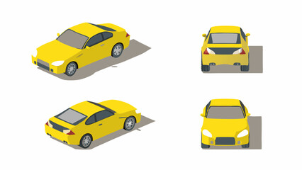 Fototapeta premium yellow taxi cab