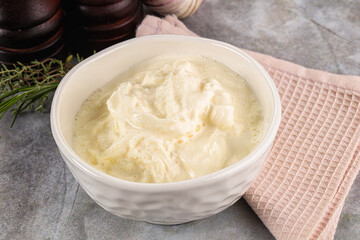Italian soft young cheese stracciatella