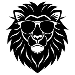 Fototapeta premium lion head with wings