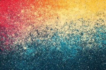 Red to Blue Glitter Gradient