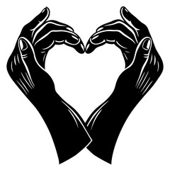 hands in heart shape