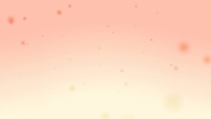 Soft Peach and Cream Gradient Background with Floating Blurred Particles