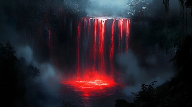 Blood Falls in a Dark Jungle