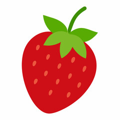 Fototapeta premium strawberry isolated on white background