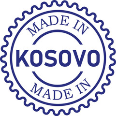 MADE IN KOSOVE STAMP LOGO DESIGN, Made in Kosove Badge Logo, Kosove Origin Product Stamp , Made in Kosove Logo Design Template