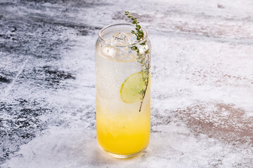 Lemonade with thyme and orange
