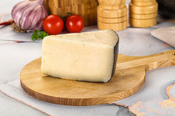 Sheep hard cheese Caprino Romano