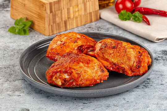 Baked marinated crispy chicken tighs
