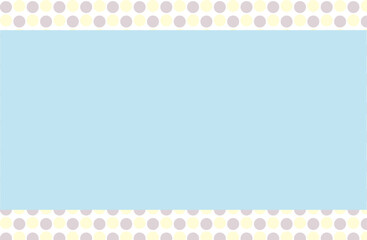 水玉背景のメッセージカード