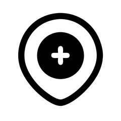 Obraz premium Add icon with plus symbol on white background for UI