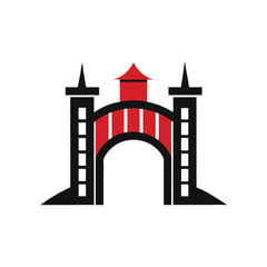 gate logo vector design illustration